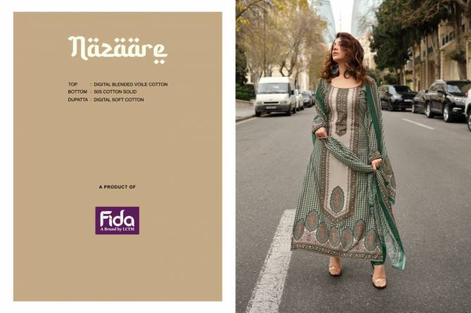 Nazaare By Fida Voile Cotton Dress Material Wholesale Clothing Suppliers In India